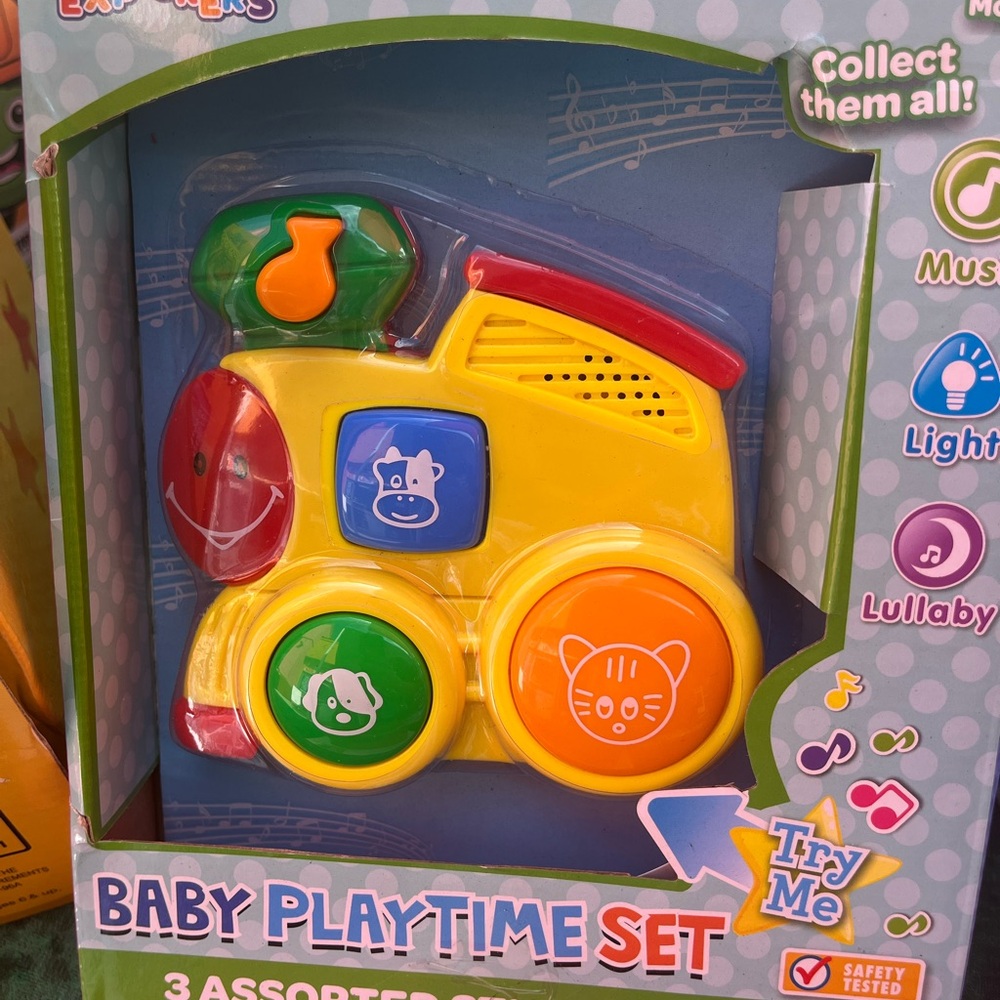 Musical Baby Playtime Set - Yellow, Red, Green